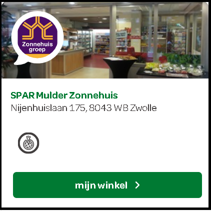 Bestellen bij Spar Zonnehuis